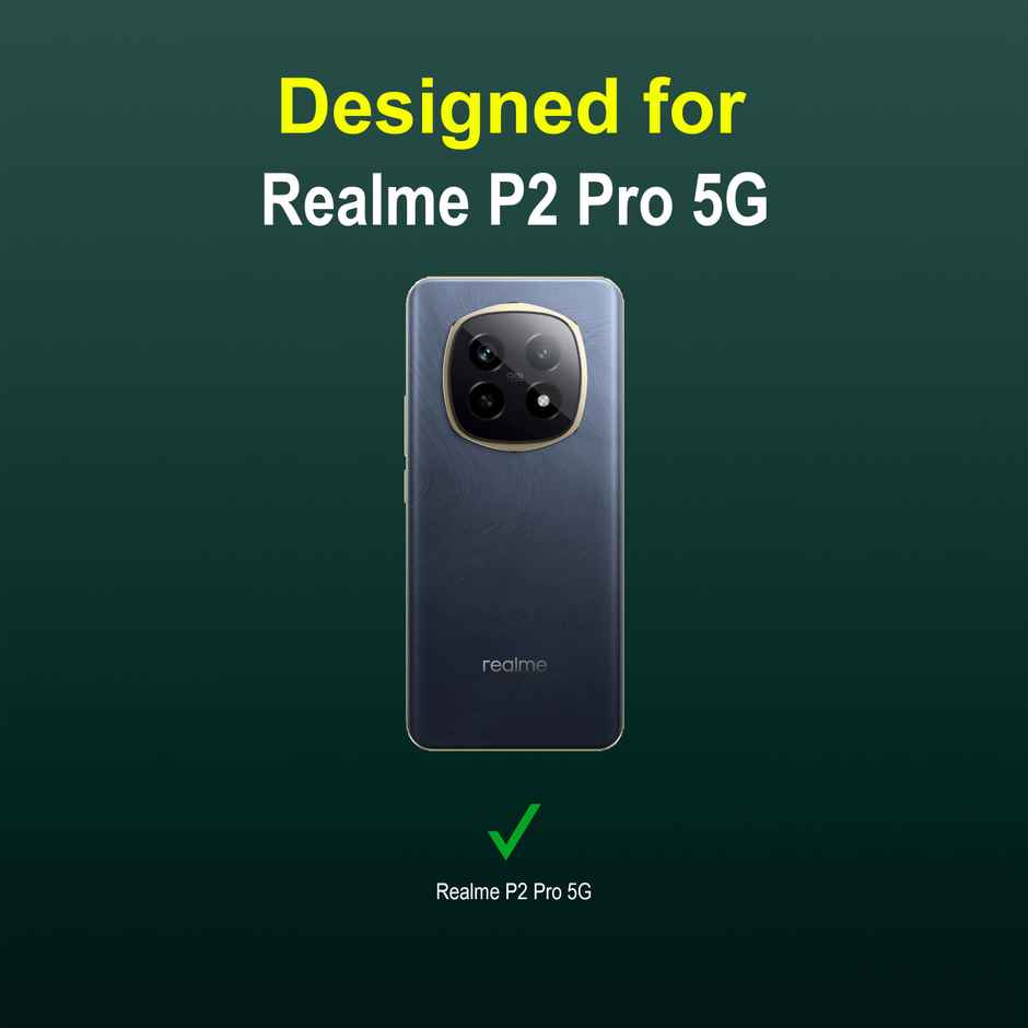 Zapcase Back Cover for Realme P2 Pro 5G | Magic-DarkGreen