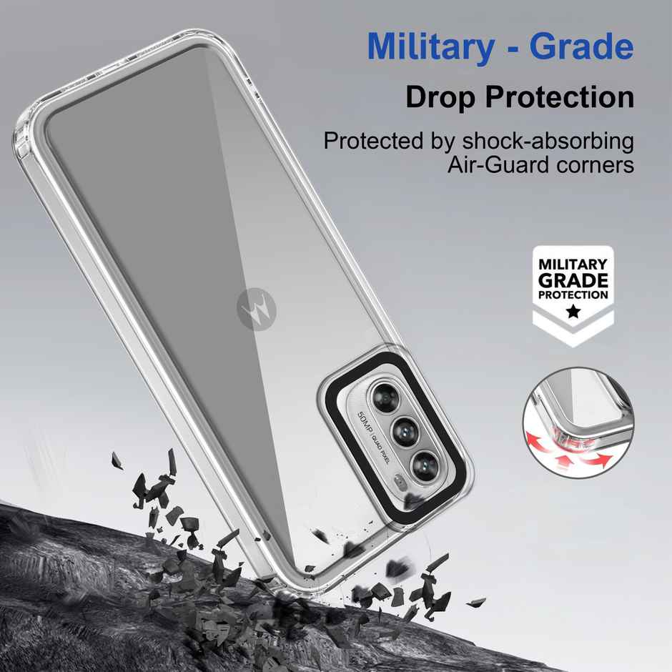 Zapcase Back Cover for Motorola Moto G62 5G | Space-Clear