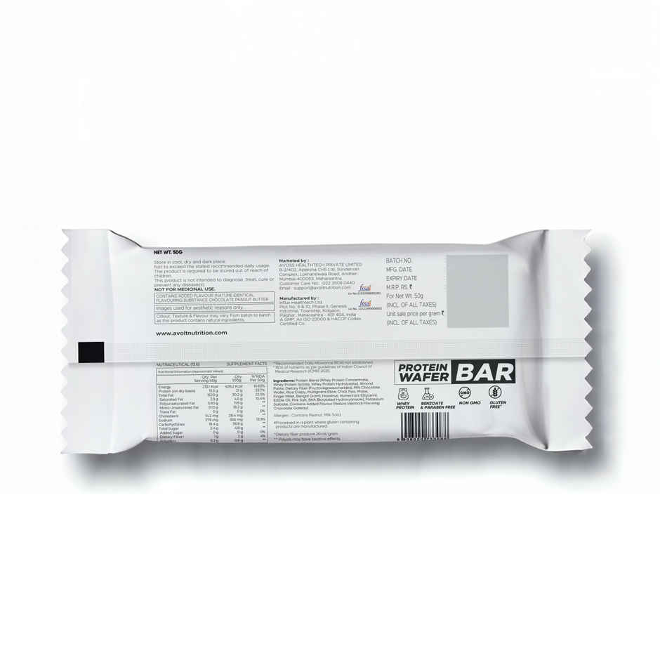 Avolt Chocolate Gateau 15.5g Protein Wafer Bar