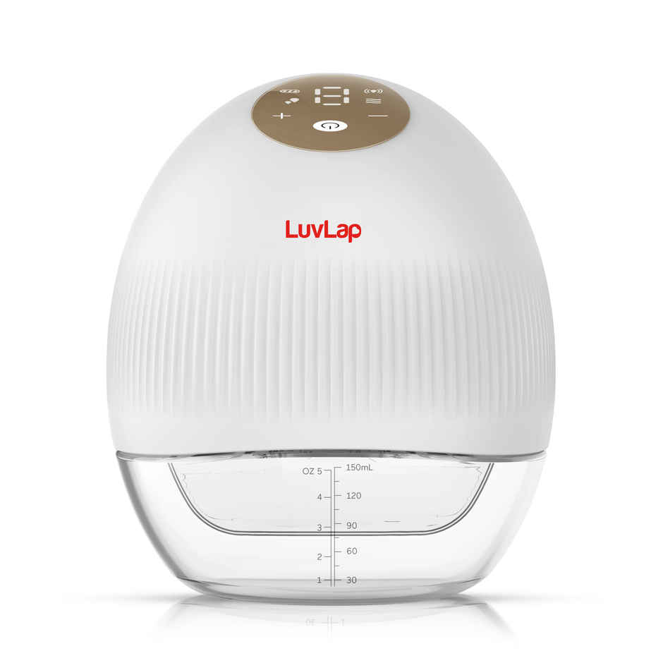LuvLap Glory Hands Free Dual Electric Breast Pump | 24 mm Breast Shield | White