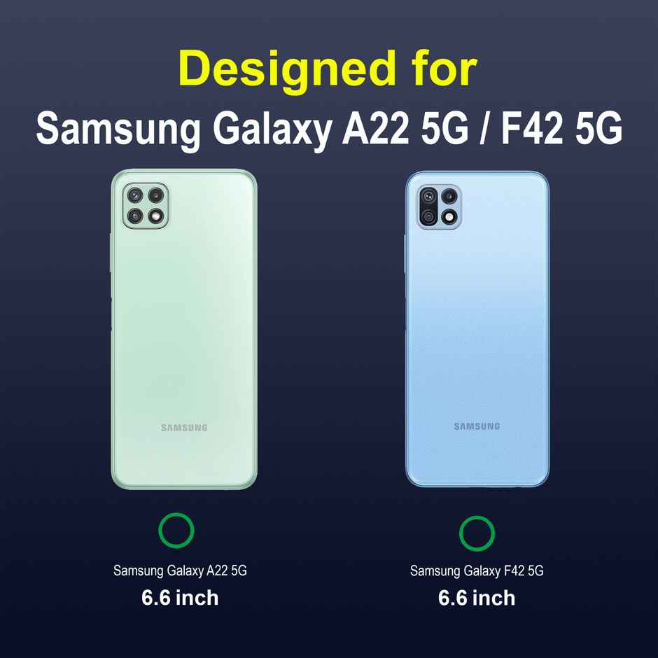 Zapcase Back Cover for Samsung Galaxy A22 5G | Samsung Galaxy F42 5G | Magic-Sapphire