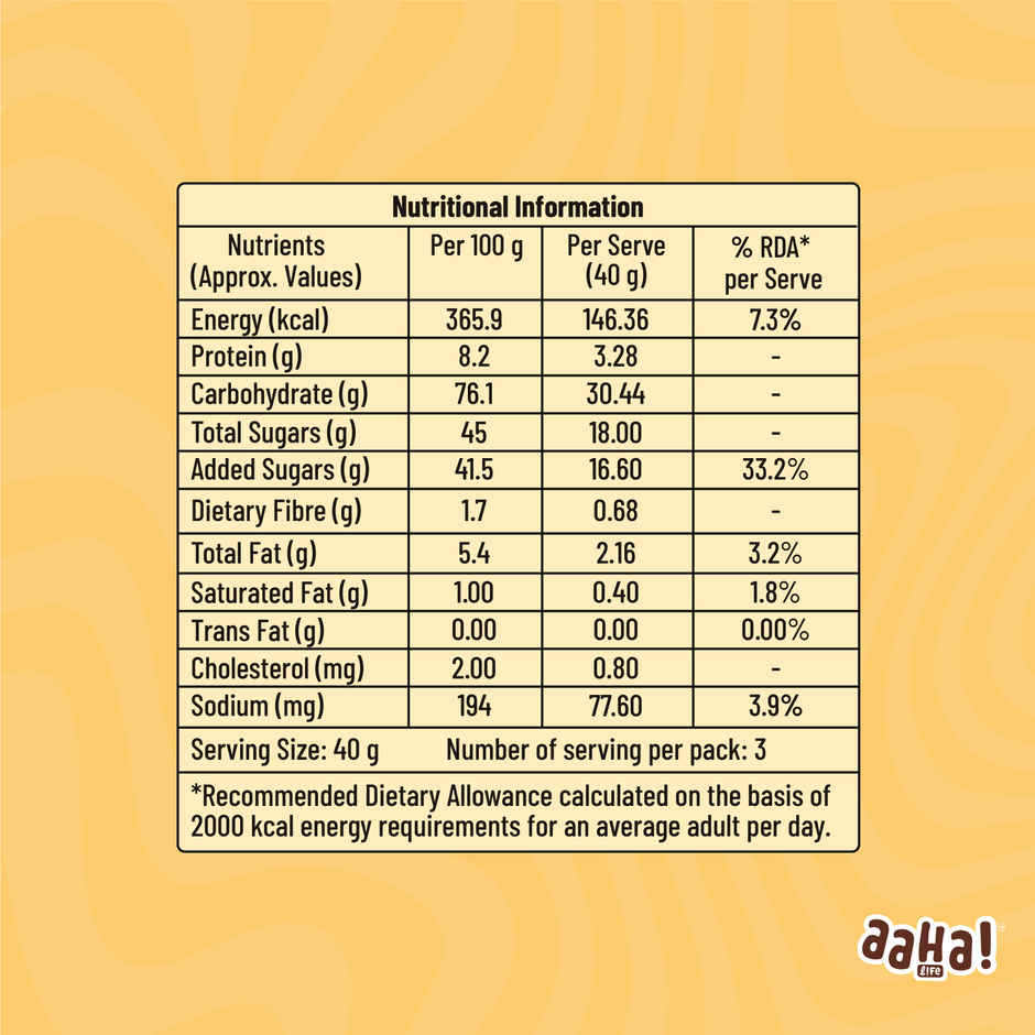 Aaha Life Fresh Double Chocochip Cake | Eggless