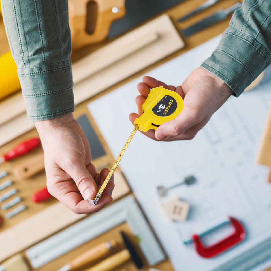 STANLEY Plastic Short Measuring Tape for Home, Professional & Industrial Use | STHT36125-812 | 3 m