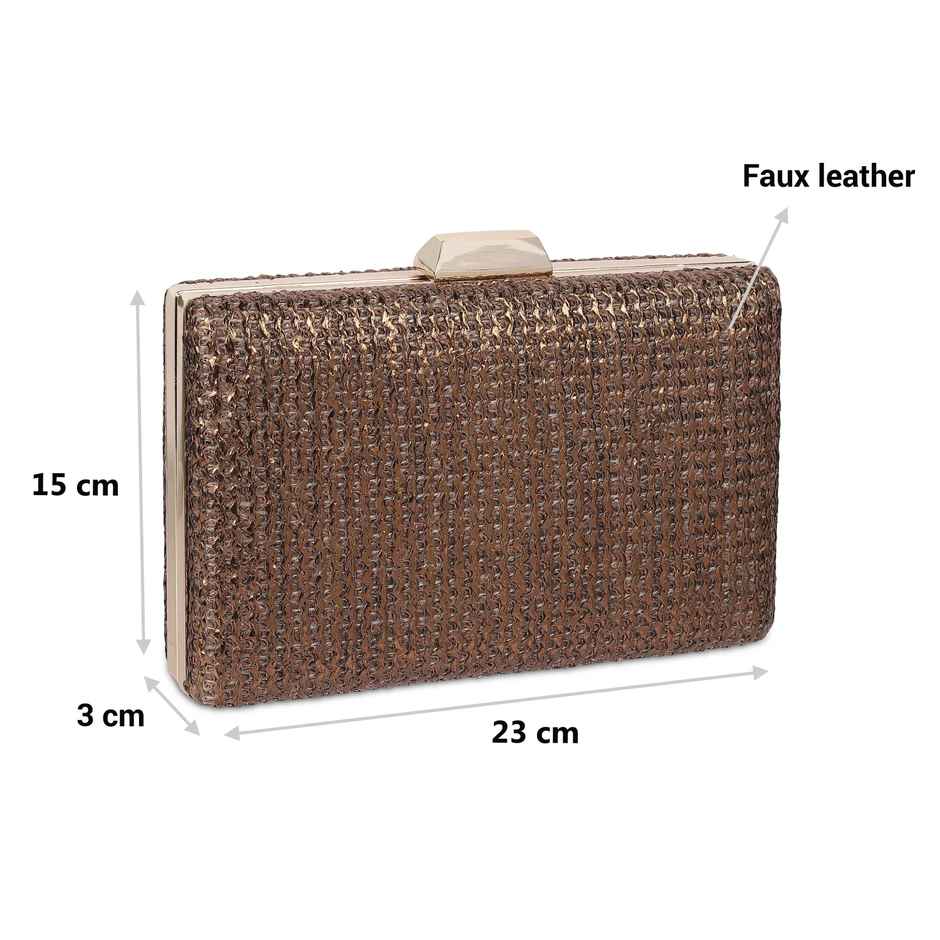 Mochi Bronze Synthetic Hand Bags for Women | 38-114-46