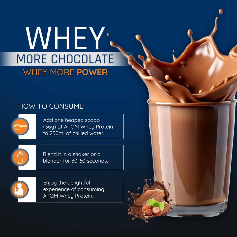 AS-IT-IS Nutrition ATOM Whey Protein with DigeZyme 1kg | Choco Hazel Fusion