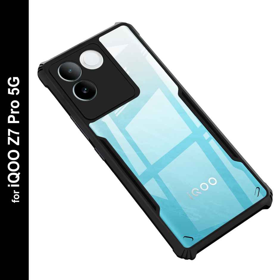 Zapcase Back Cover for iQOO Z7 Pro 5G and VIVO T2 Pro 5G | Matte-Black
