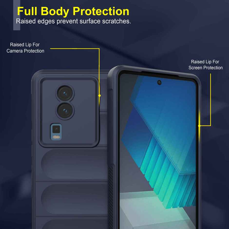 Zapcase Back Cover for iQOO Neo 7 5G | iQOO Neo 7 Pro | Magic-Sapphire