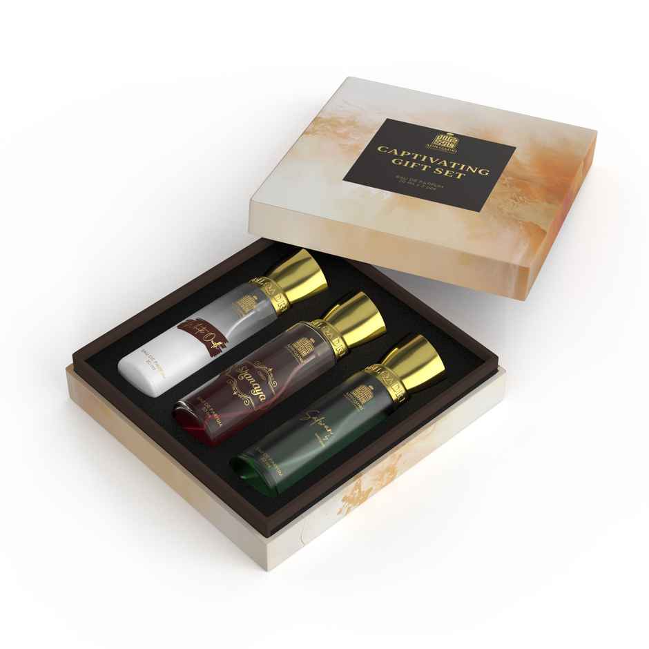 Adilqadri Captivating Trio Luxury Eau De Parfum | Gift Set For Unisex | Long Lasting Scent