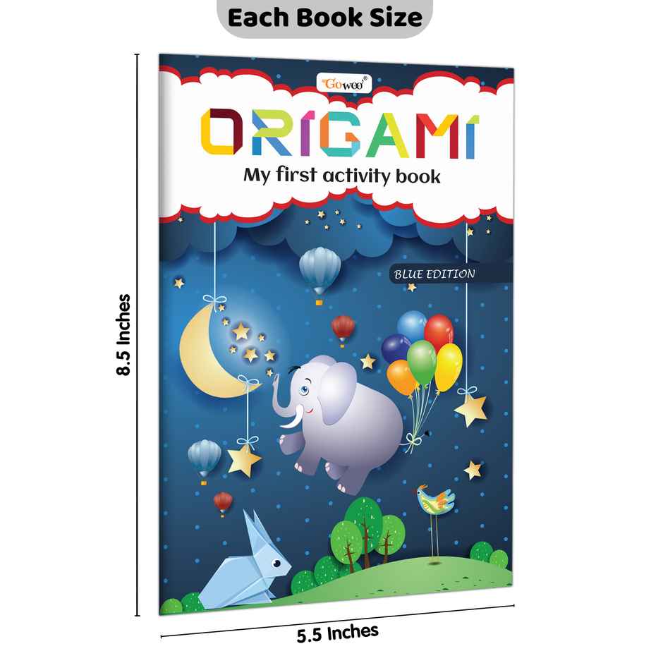 My First Activity Book Origami | Blue |Pink & Green Edition - Kids Activity Book-Pack of 4