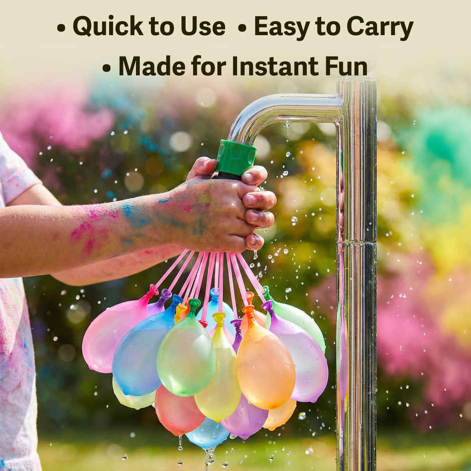 Mohak Rang Holi Self Sealing Water Balloons | Pack of 37 | Cycle