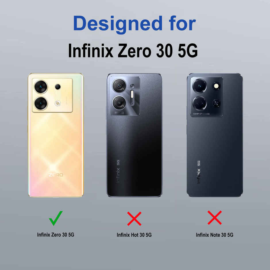 Zapcase Back Cover for Infinix Zero 30 5G | Space-Clear