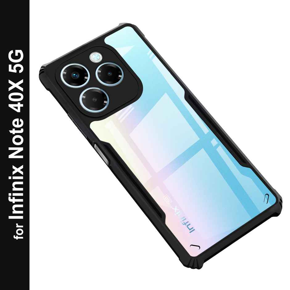 Zapcase Back Cover for Infinix Note 40X 5G | Matte-Black