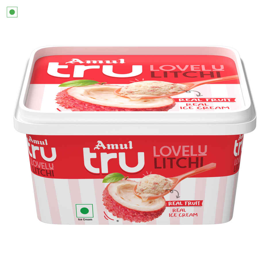 Amul Tru Lovely Litchi Ice Cream Tub