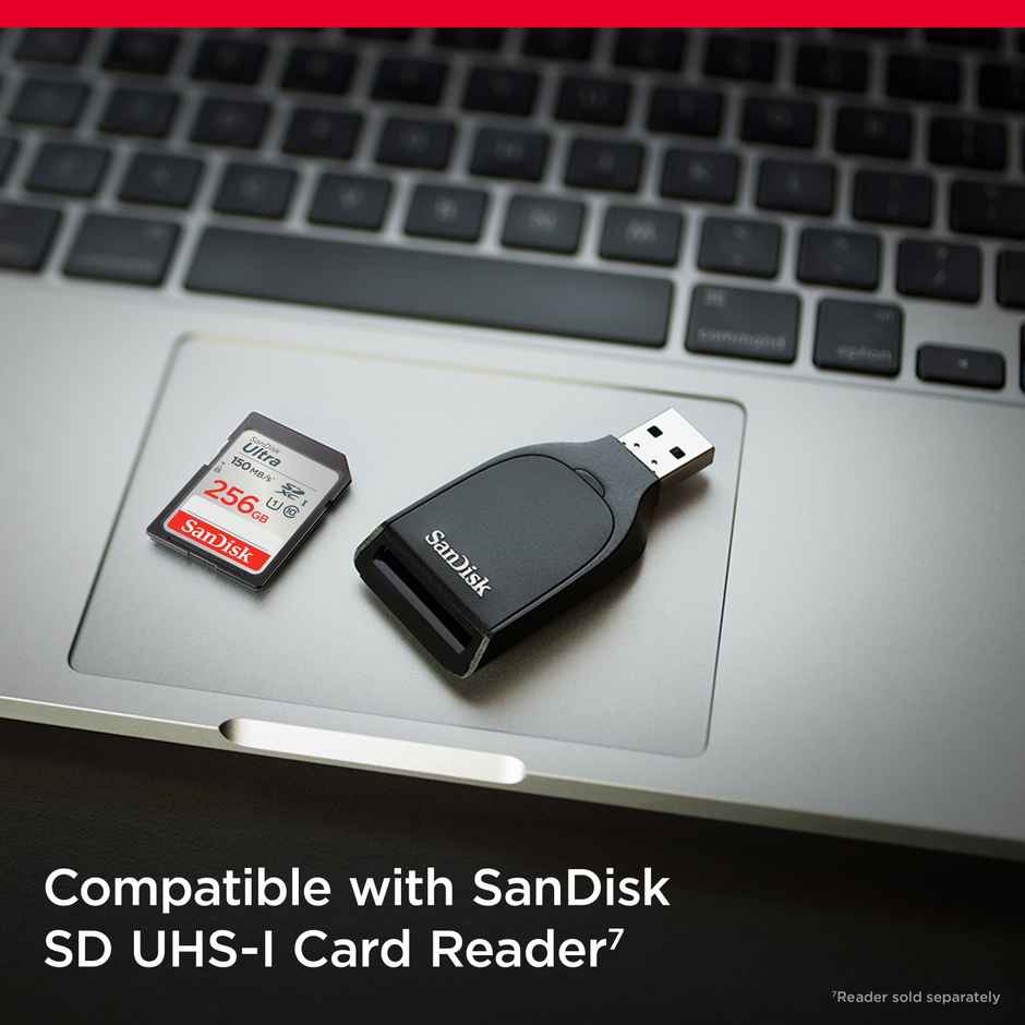 Sandisk Ultra Uhs I 256Gb Sd Card 150Mb/S For Dslr And Mirrorless Cameras