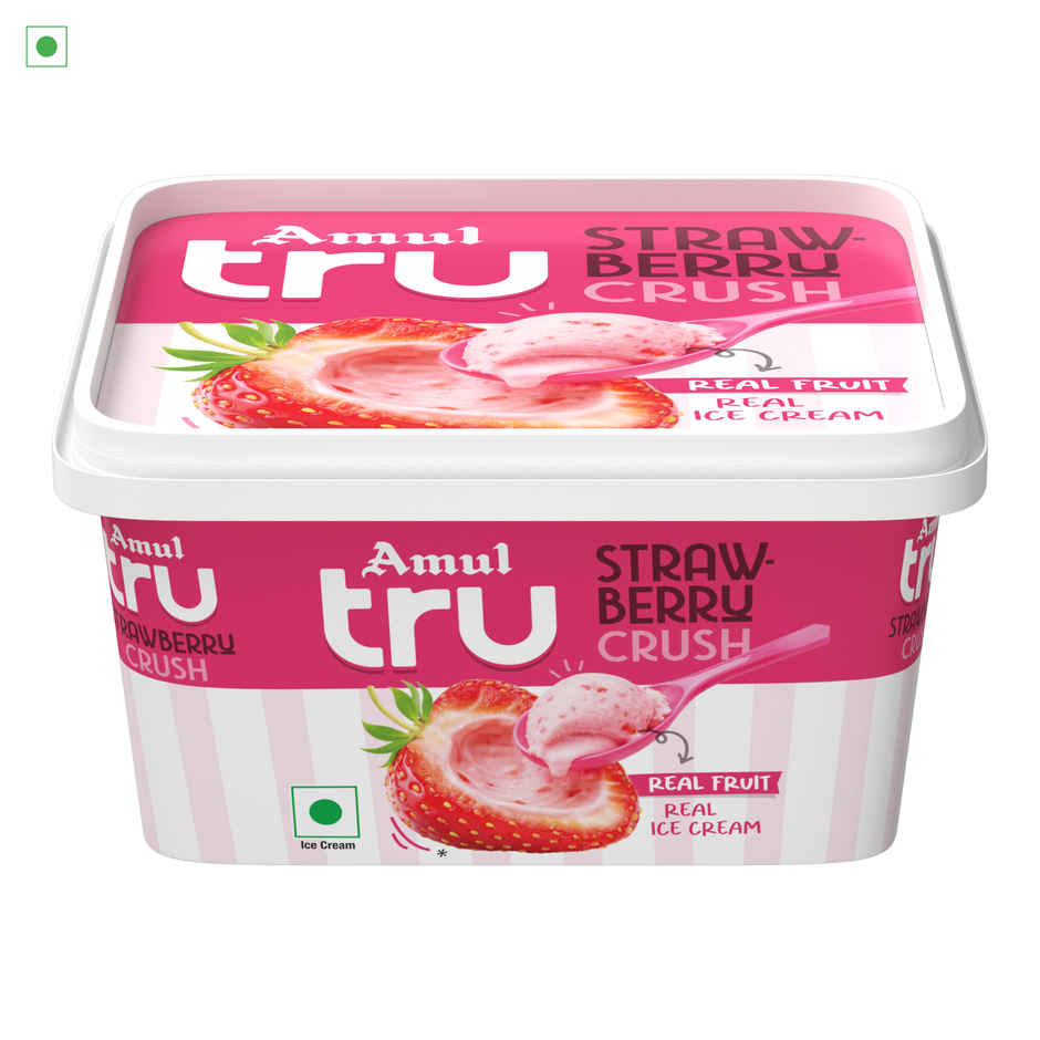 Amul Tru Strawberry Crush Ice Cream Tub