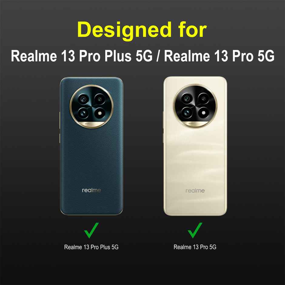 Zapcase Back Cover for Realme 13 Pro Plus 5G | Magic-Black