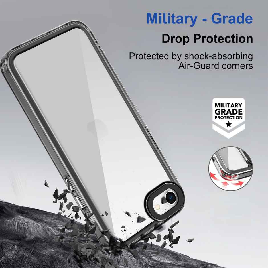 Zapcase Back Cover for iPhone SE 2020 | Space-Black