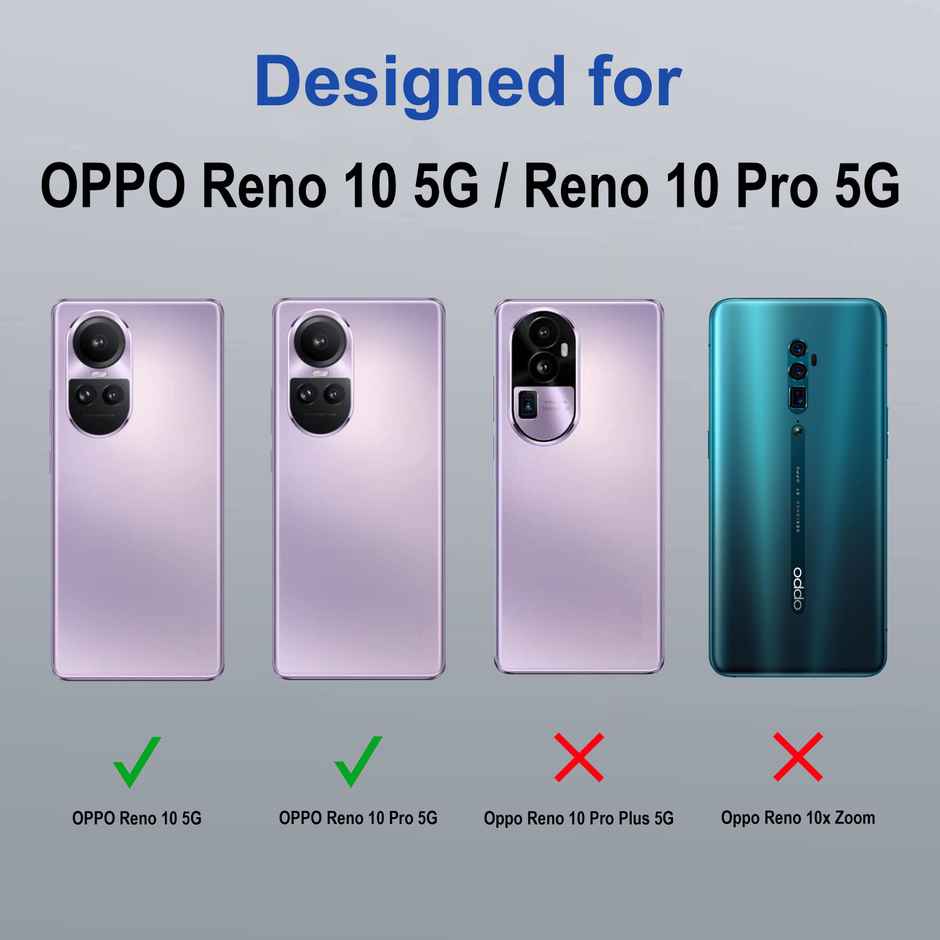 Zapcase Back Cover for OPPO Reno10 5G | Space-Clear