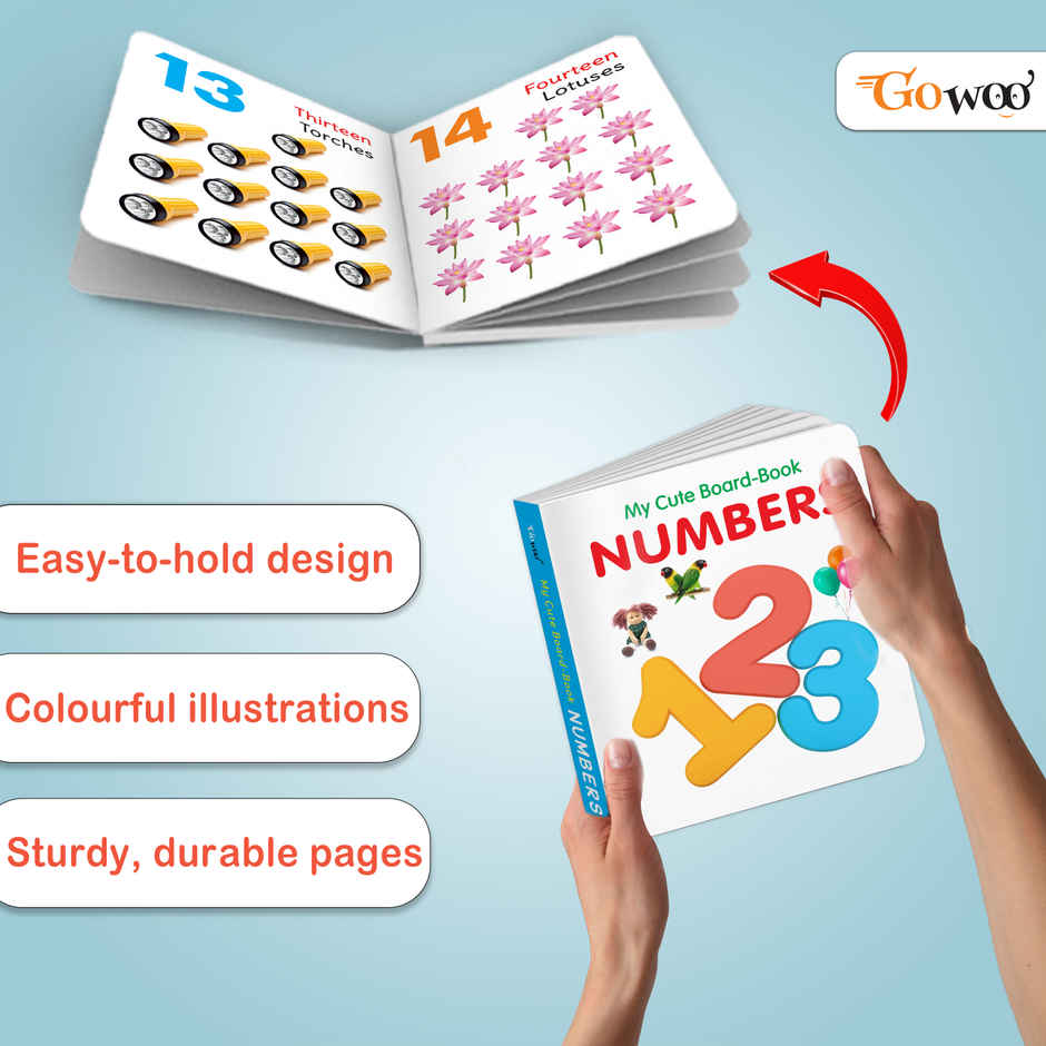 My Cute Board Book Numbers | Pocket Size Books for Children | Educational Learning Book