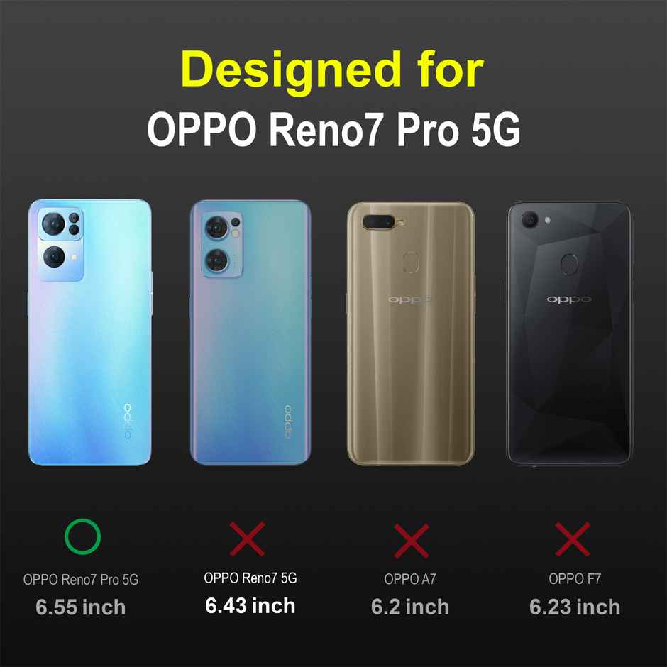 Zapcase Back Cover for OPPO Reno7 Pro 5G | Magic-Black
