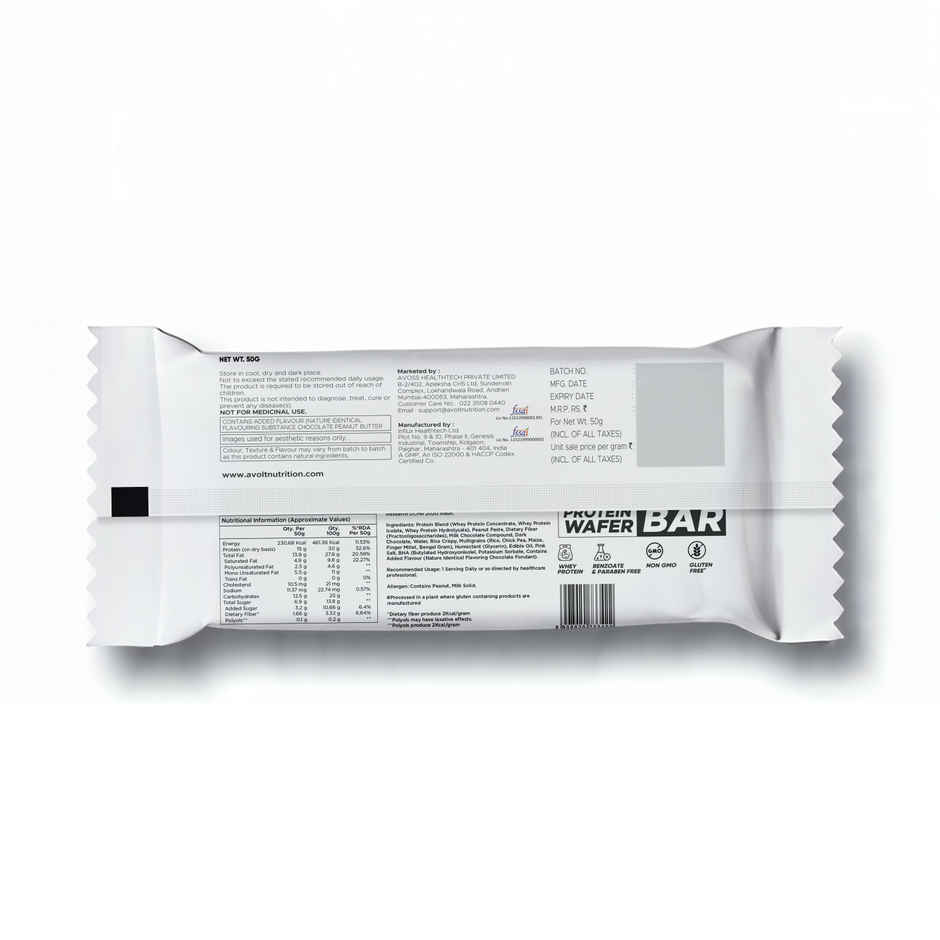 Avolt Chocolate Fondant 15g Protein Wafer Bar