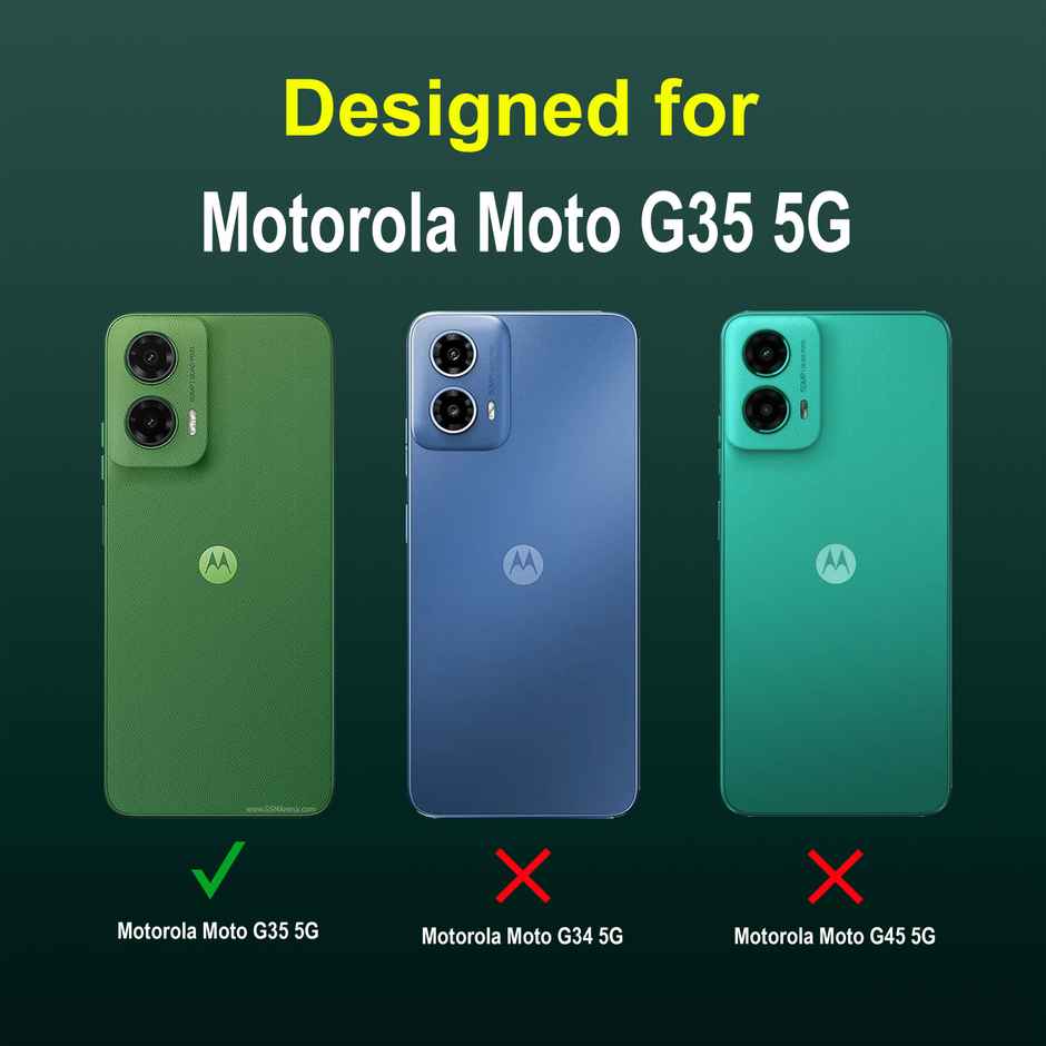 Zapcase Back Cover for Motorola Moto G35 5G | Magic-DarkGreen