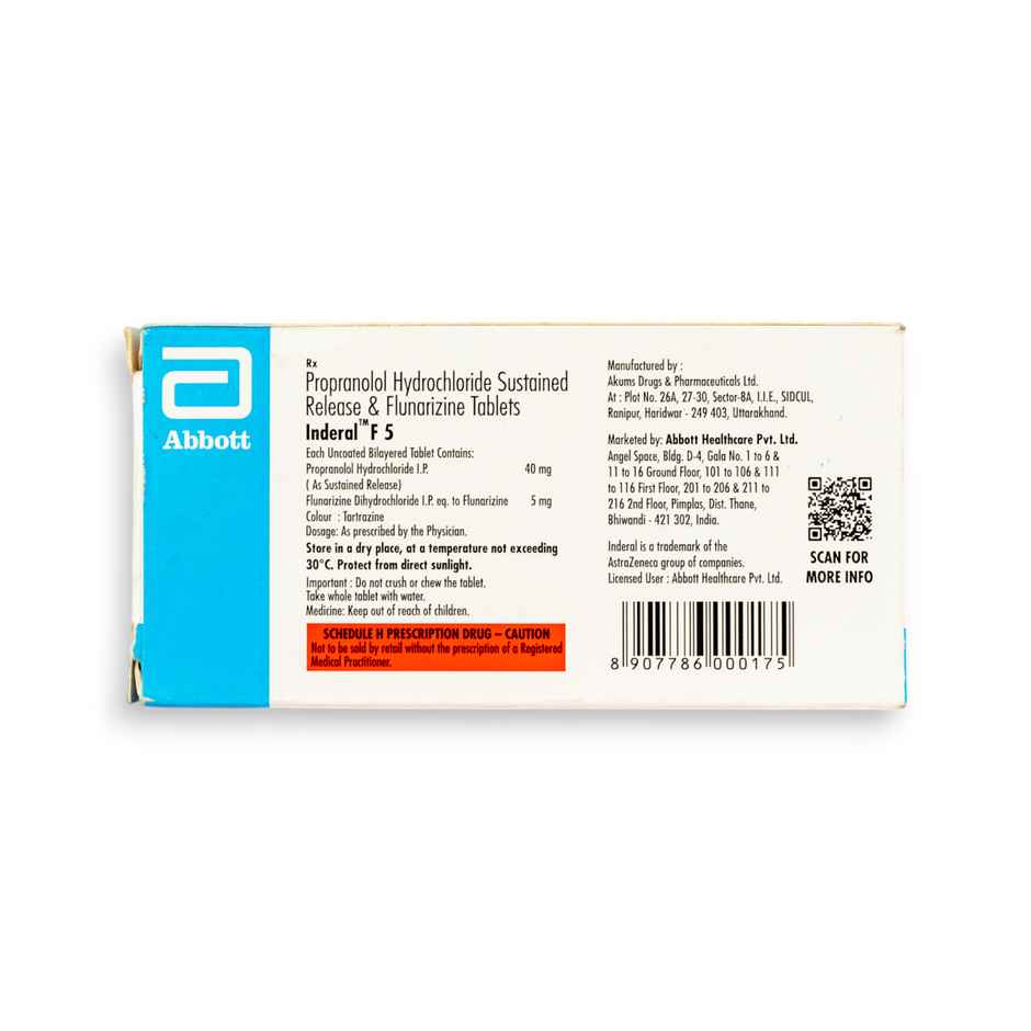 Inderal F 5 Tablet SR