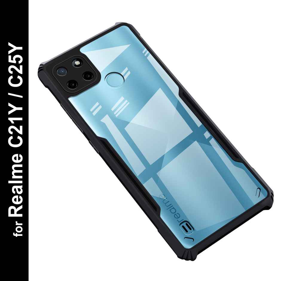 Zapcase Back Cover for Realme C21Y | Realme C25Y | Matte-Black