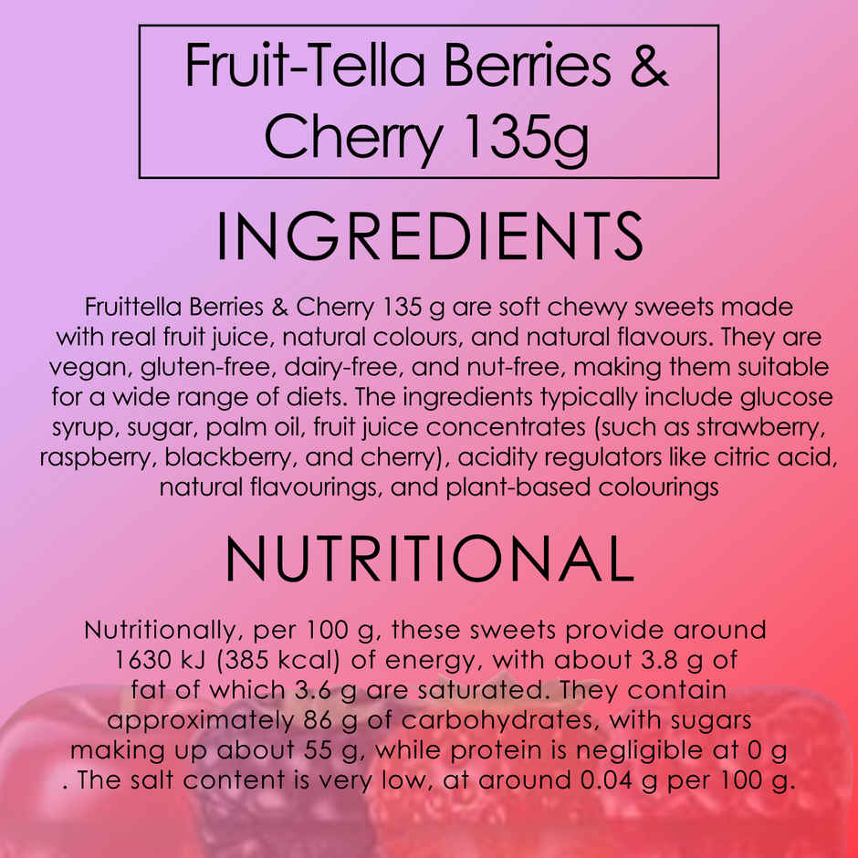 Fruit-Tella Berries & Cherry