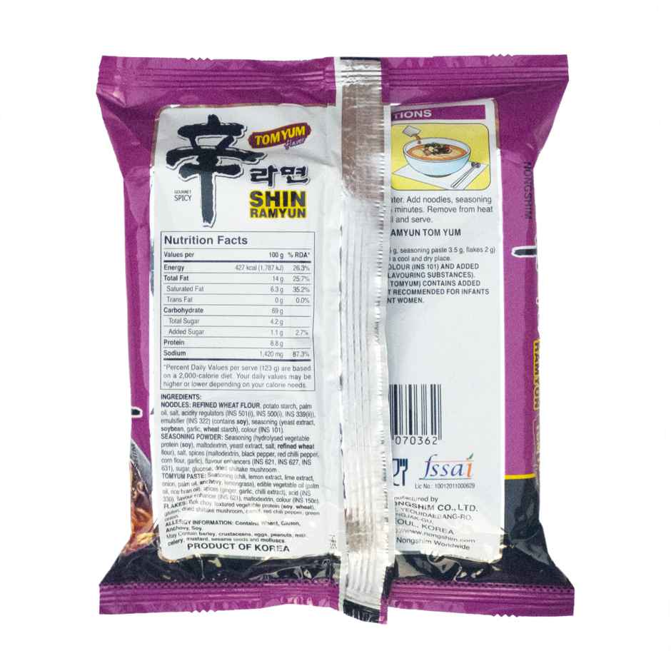 Nongshim Shin Ramyun Instant Noodles Tomyum Flavor - Single Pack