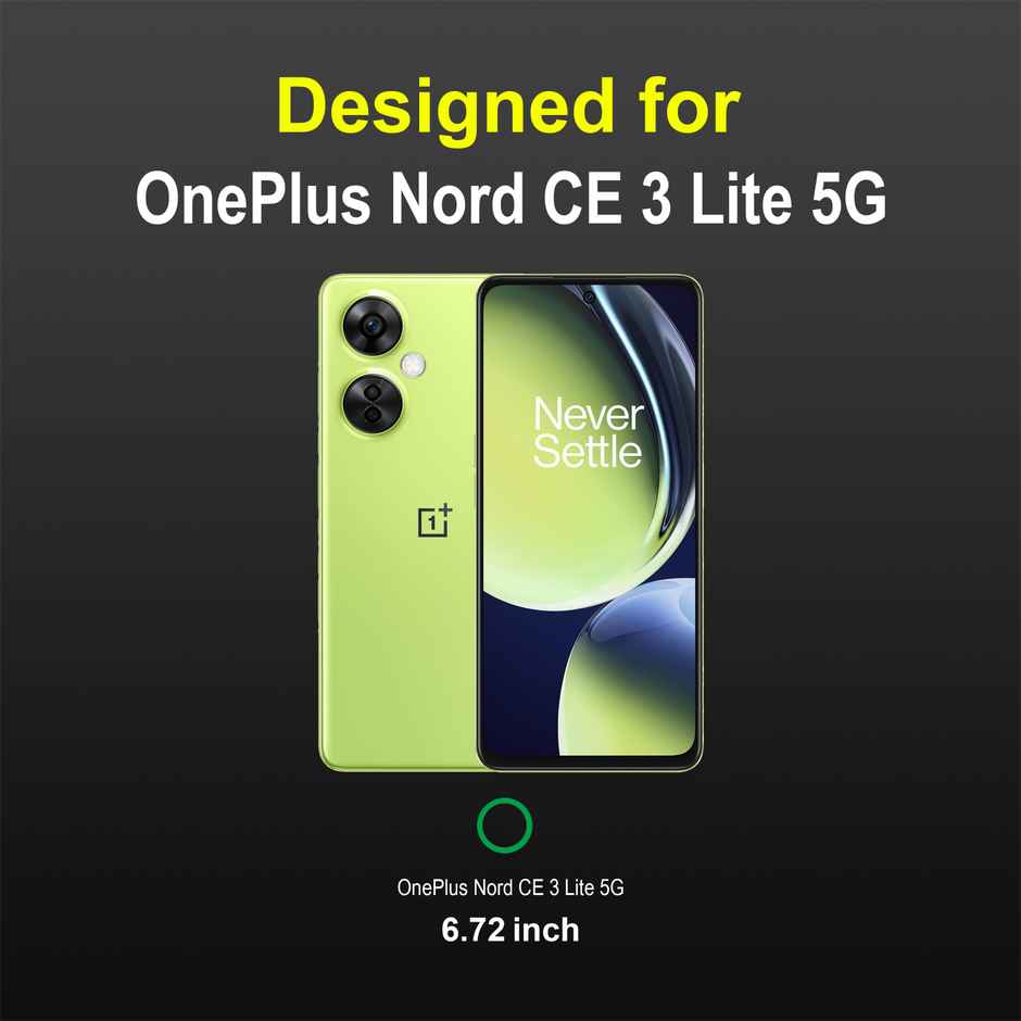 Zapcase Back Cover For Oneplus Nord Ce 3 Lite 5G (Magic-Black)