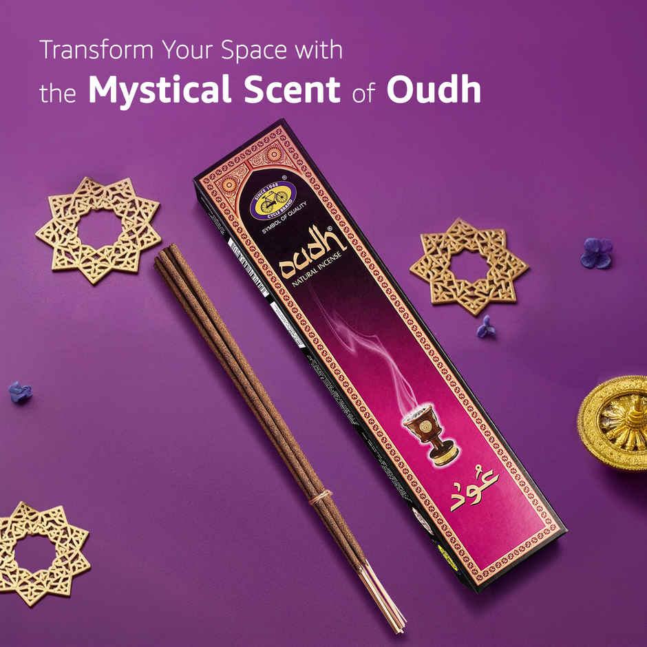 Pure Oudh Natural Incense Sticks | 15 Sticks | Cycle