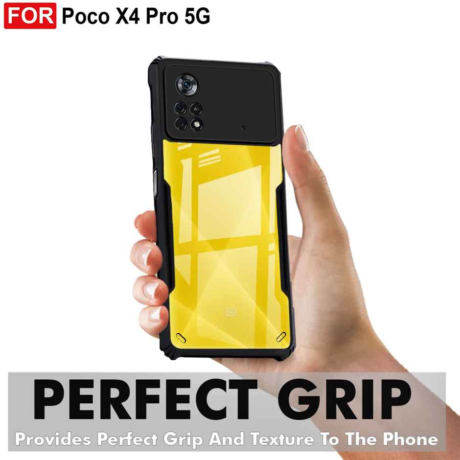 Zapcase Back Cover for Poco X4 Pro 5G | Matte-Black