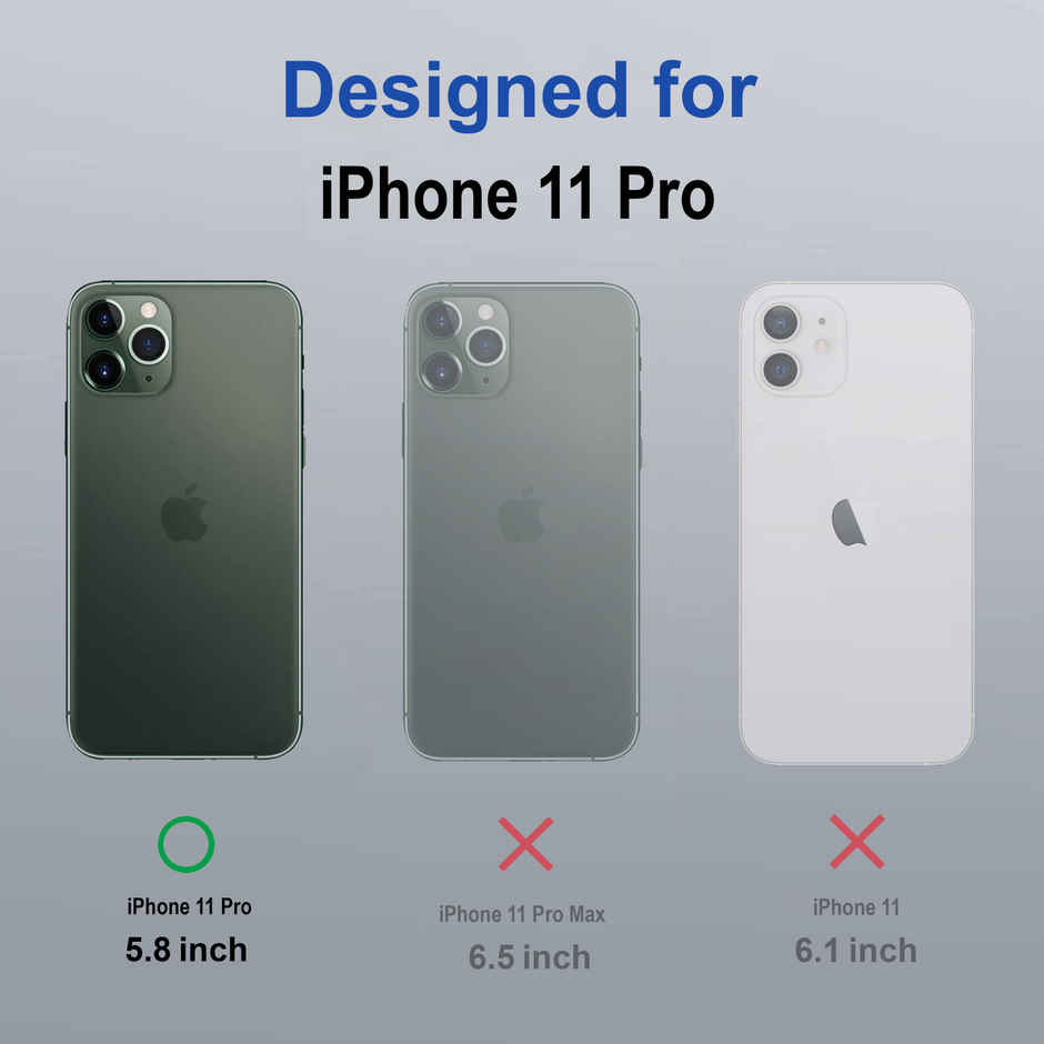 Zapcase Back Cover for Apple iPhone 11 Pro | MagSafe-Clear