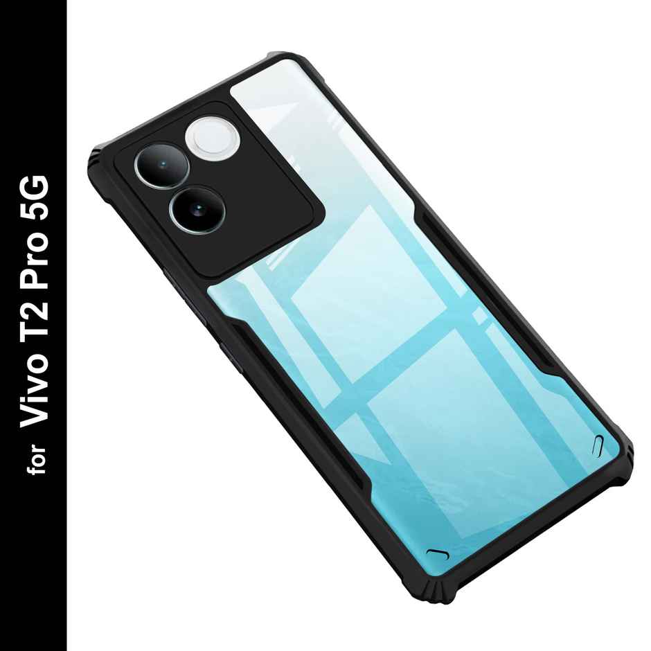 Zapcase Back Cover for Vivo T2 Pro 5G & iQ00Z7 Pro 5G | Matte-Black