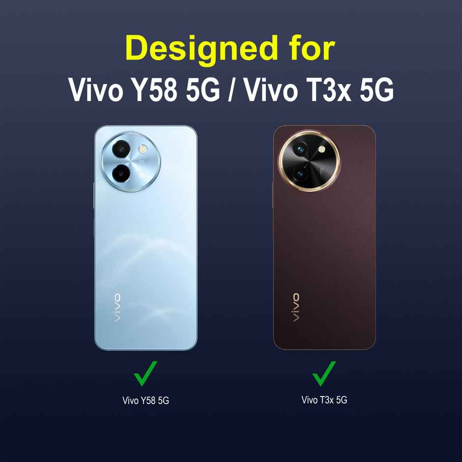 Zapcase Back Cover for Vivo Y58 5G | Magic-Sapphire