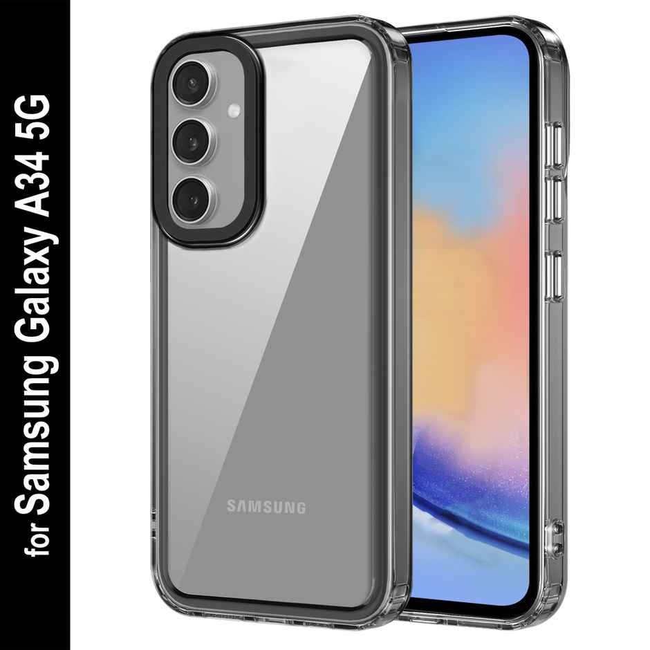 Zapcase Back Cover for Samsung Galaxy A34 5G | Space-Black