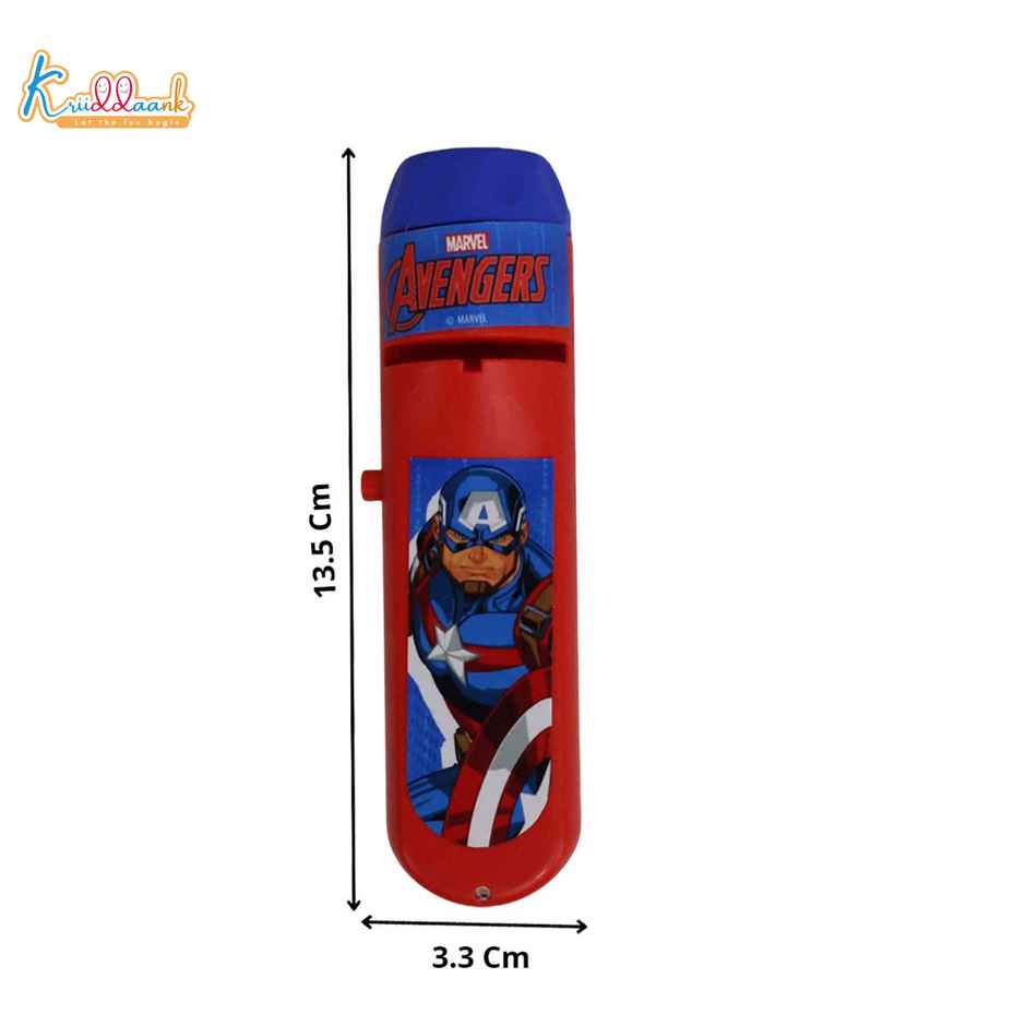 Kriiddaank Marvel Avenger Projector Torch Handheld Light Battery Operated, Flashlight with 6 Slide
