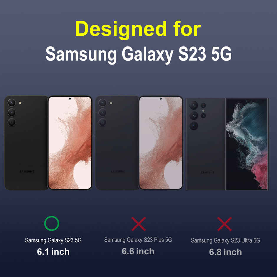 Zapcase Back Cover For Samsung Galaxy S23 5G (Magic-Sapphire)