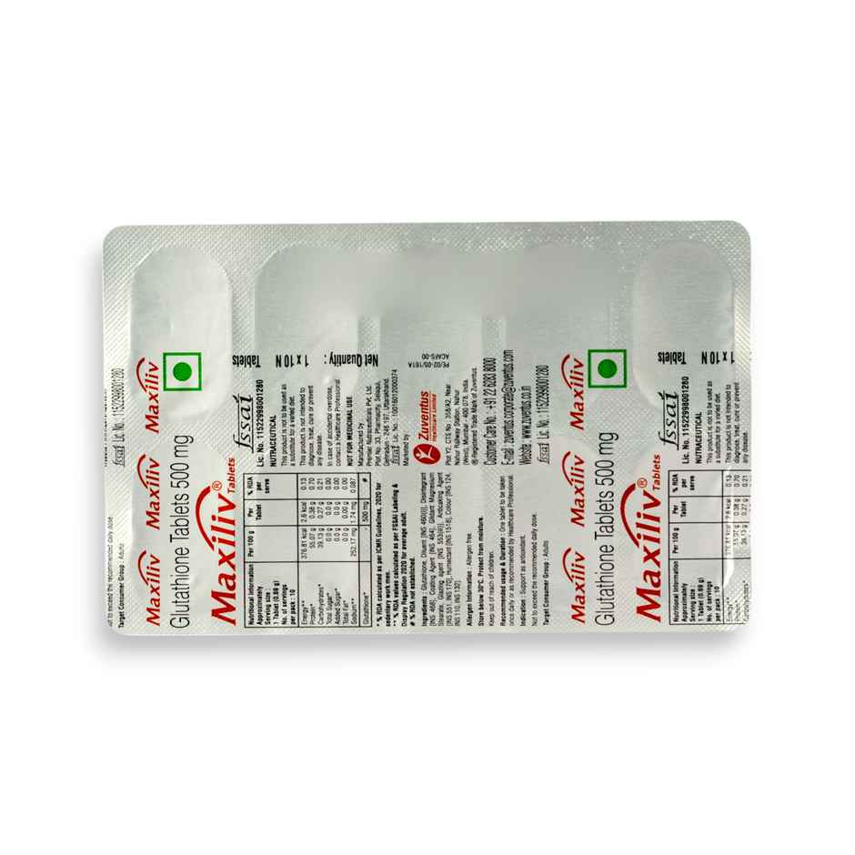 Maxiliv Glutathione Tablet