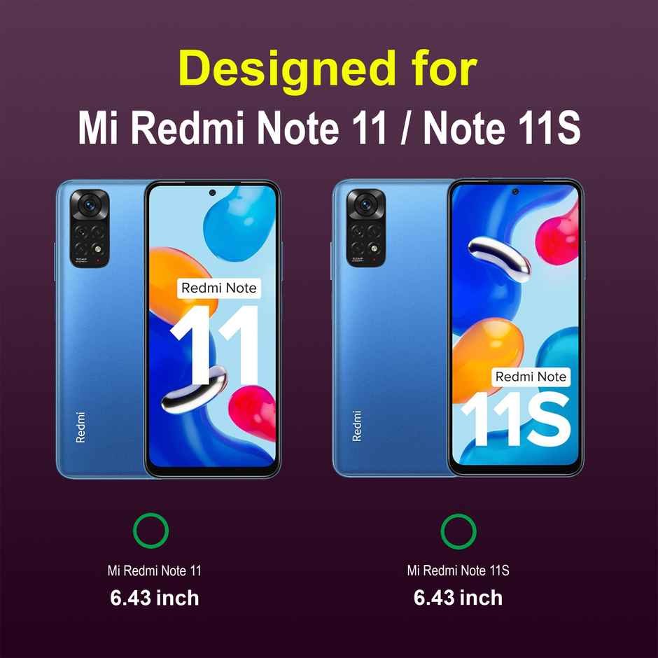 Zapcase Back Cover for Mi Redmi Note 11 | Mi Redmi Note 11s | Magic-Lavender