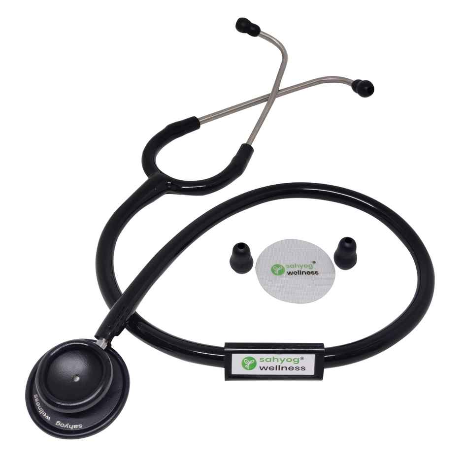 Sahyog Wellness Professional's Sensitivity Stethoscope for Medical Students And Doctors - Black