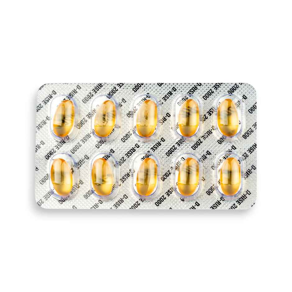 D-Rise 2000 Vitamin D3 Soft Gelatin Capsule