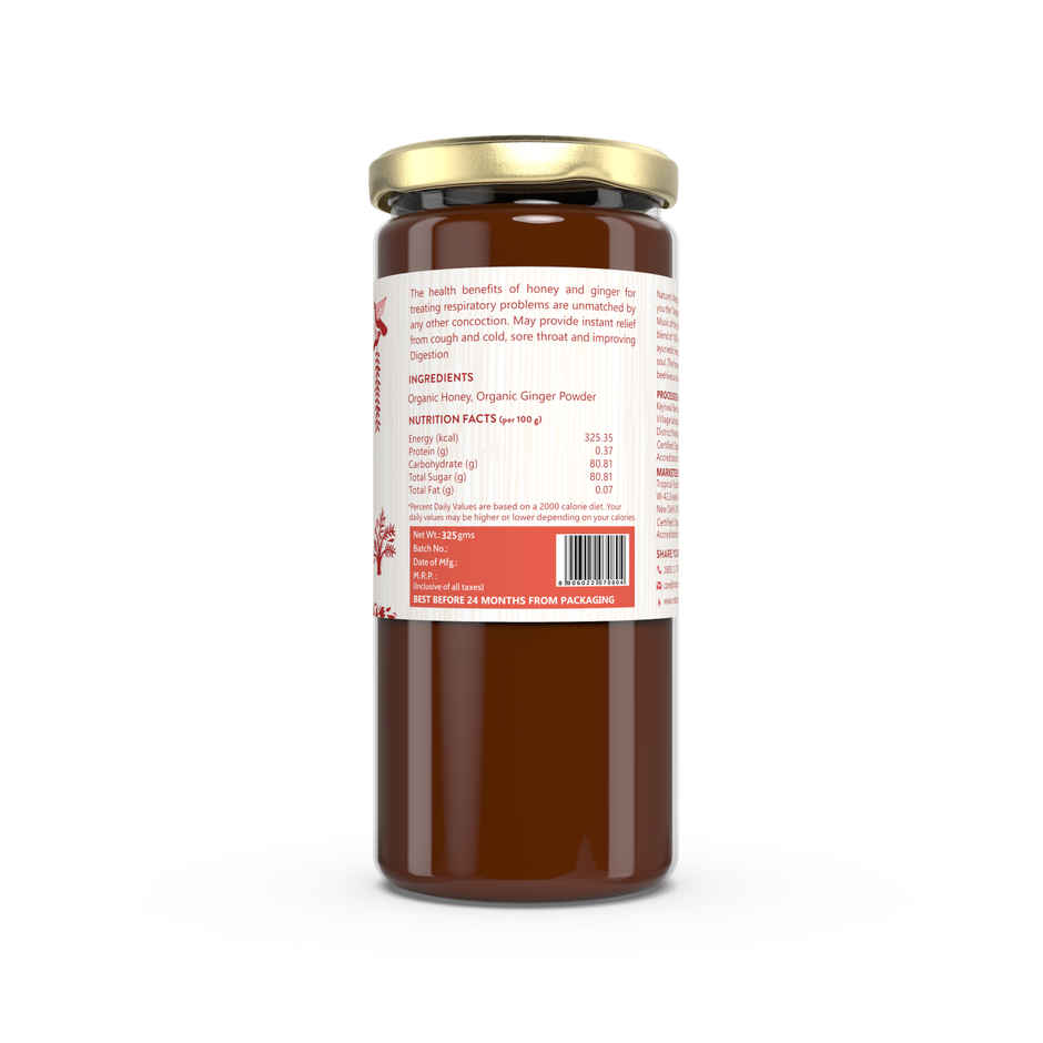 Nature's Nectar Organic Honey with Ginger for Cough