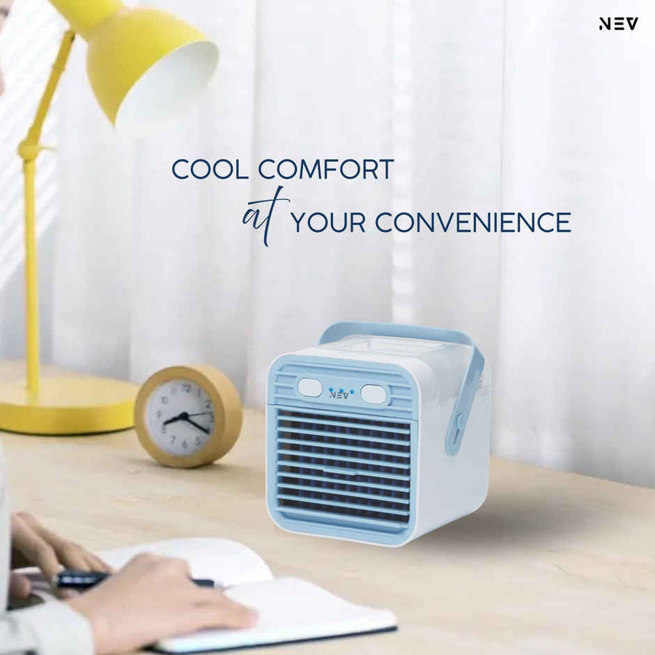 NEV Arctic Cube 3-in-1 Mini Desktop Cooler with 3 Speeds | 650 ml Water Tank