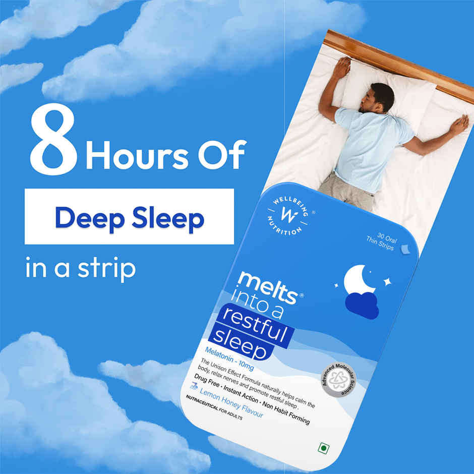 Wellbeing Nutrition Melts Restful Sleep Lemon Honey Flavour