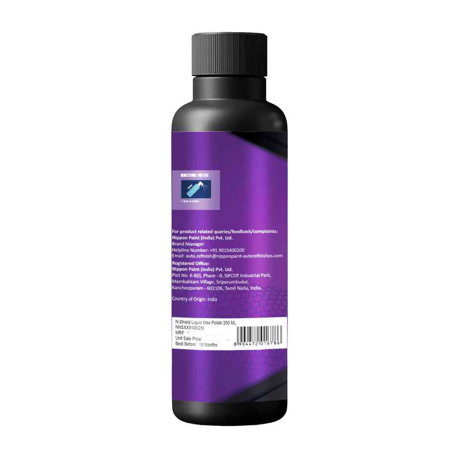 Nippon Paint n-Shield Liquid Wax Polish | Restores Car Paint Gloss, Protects from UV