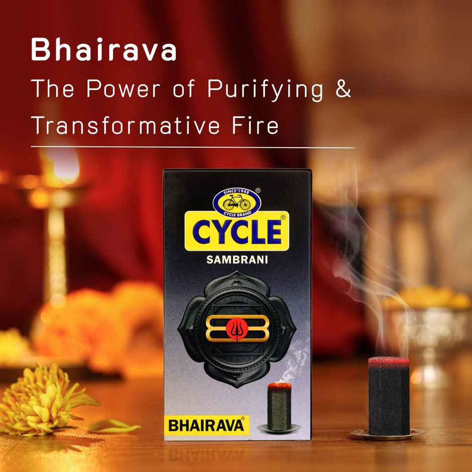 Pure Stem Sambrani | Bhairava | Pack of 14 | Cycle