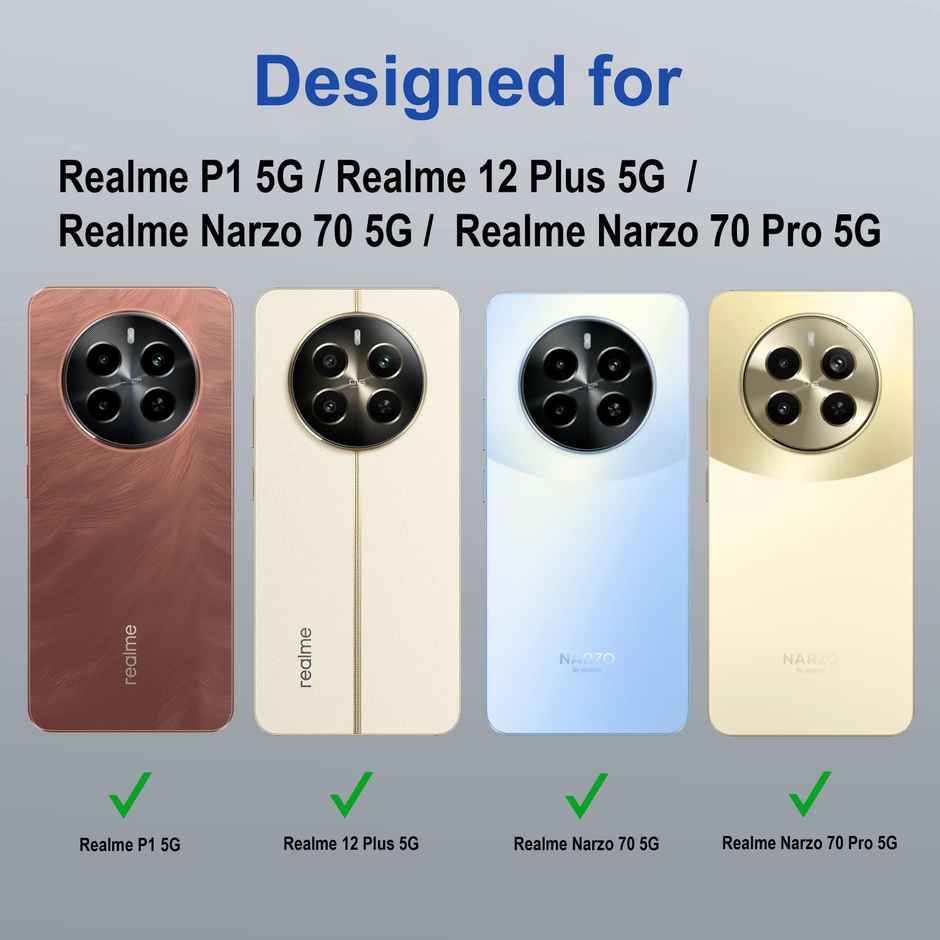 Zapcase Back Cover for Realme P1 5G | Space-Clear