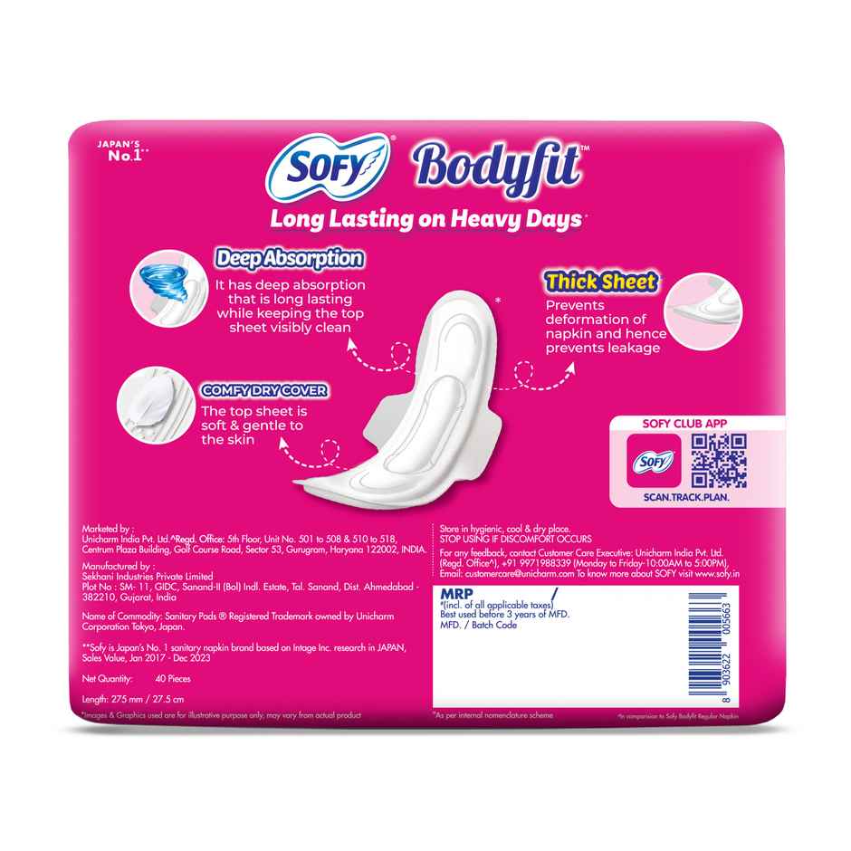Sofy Bodyfit Sanitary Pads | XL